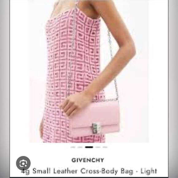 NEW 1860.00 GIVENCHY 
4g Small Crossbody Leather - Baby Pink NO BOX DUSTBAG - Picture 1 of 12